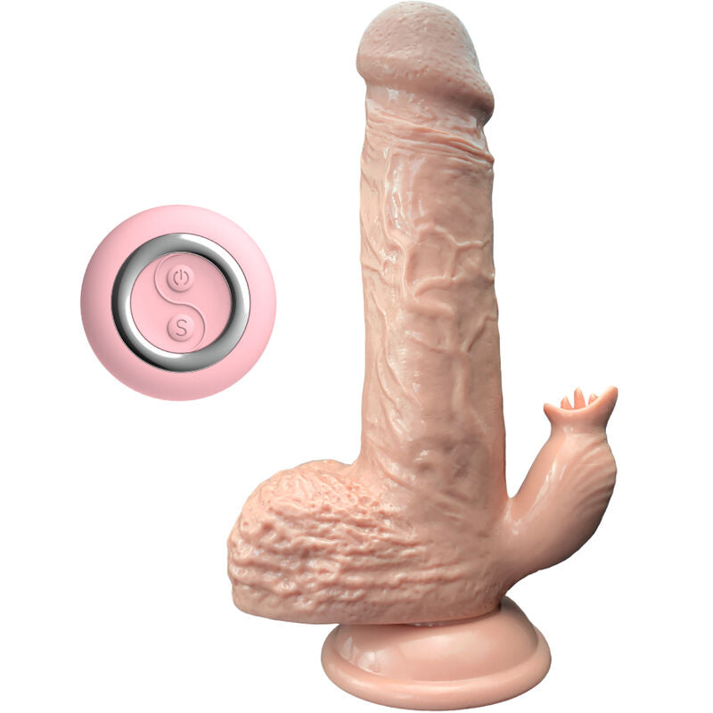 ARMONY - DILDO REALISTICO VIBRADOR & THRUSTING CON LENGUA ESTIMULADOR 19 CM ARMONY VIBRATORS