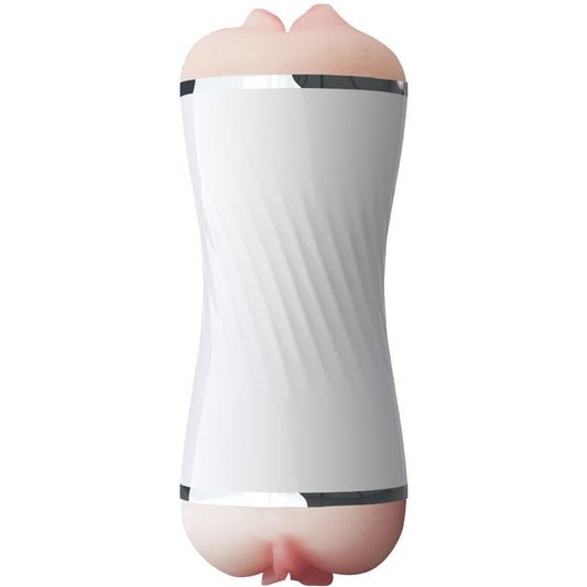 ARMONY - MASTURBADOR DOBLE VAGINA & BOCA BLANCO ARMONY FOR HIM