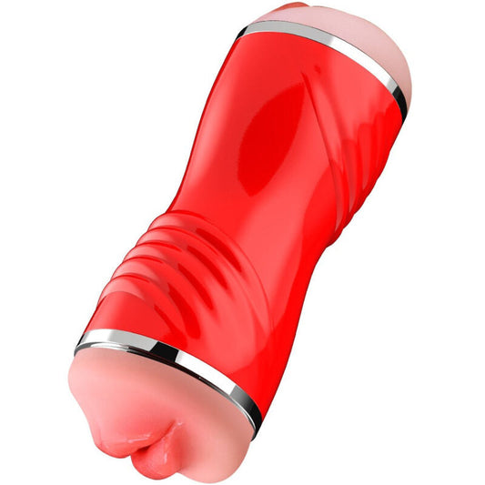 ARMONY - MASTURBADOR DOBLE VAGINA & BOCA ROJO ARMONY FOR HIM