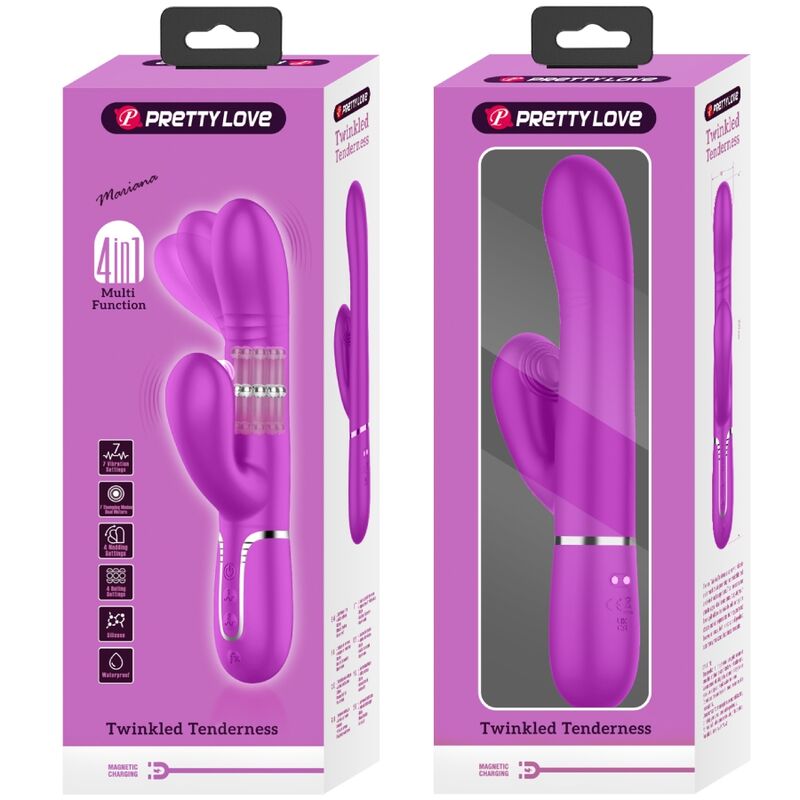 PRETTY LOVE - VIBRADOR PUNTO G MULTIFUNCIÓN FUCSIA PRETTY LOVE FLIRTATION
