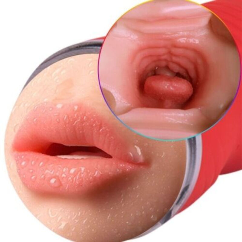 ARMONY - MASTURBADOR DOBLE VAGINA & BOCA ROJO ARMONY FOR HIM