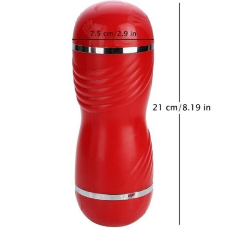 ARMONY - MASTURBADOR DOBLE VAGINA & BOCA ROJO ARMONY FOR HIM