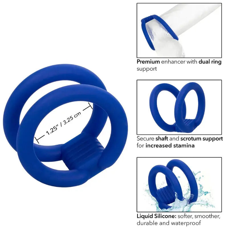 CALEXOTICS - ADMIRAL JAULA DOBLE PARA PENE AZUL CALEXOTICS