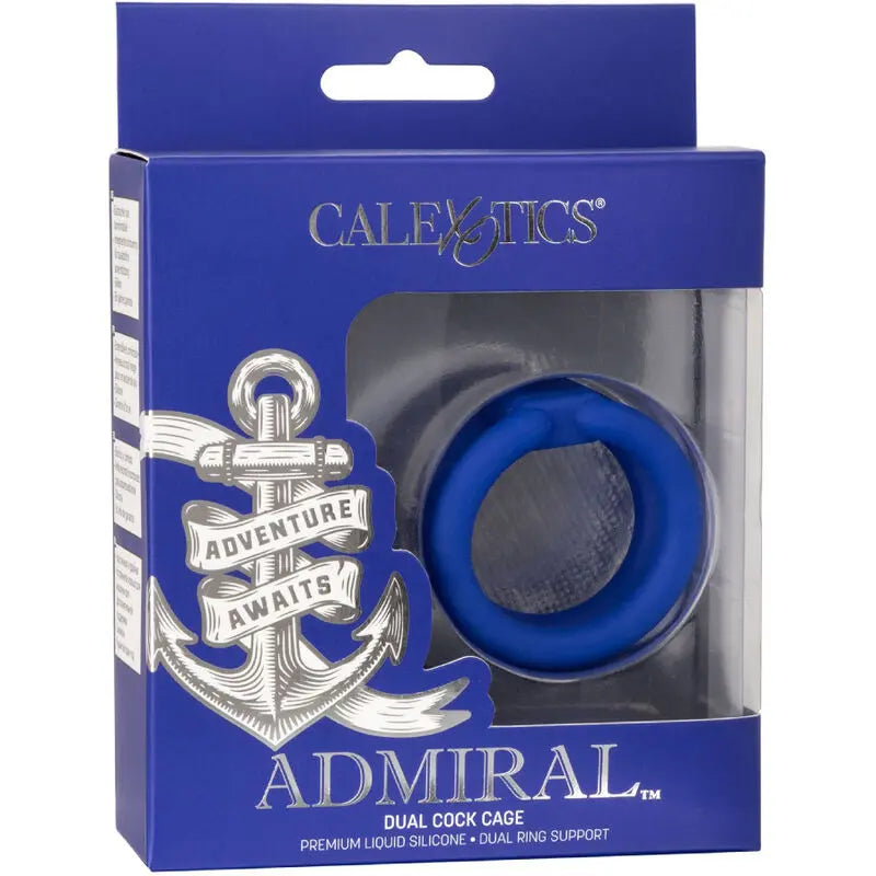 CALEXOTICS - ADMIRAL JAULA DOBLE PARA PENE AZUL CALEXOTICS