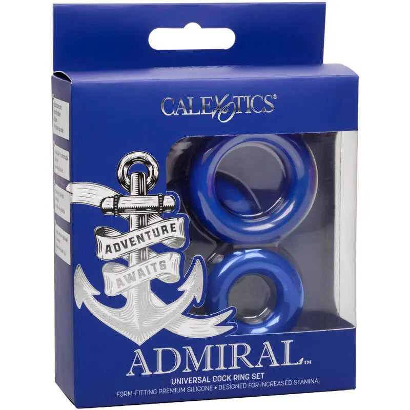 CALEXOTICS - ADMIRAL SET 3 ANILLOS PARA PENE AZUL CALEXOTICS