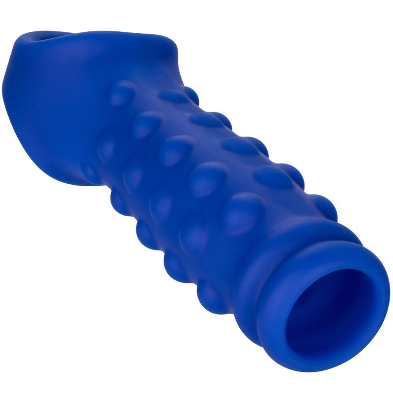 CALEXOTICS - ADMIRAL BEADED FUNDA PENE SILICONA LÍQUIDA AZUL CALEXOTICS