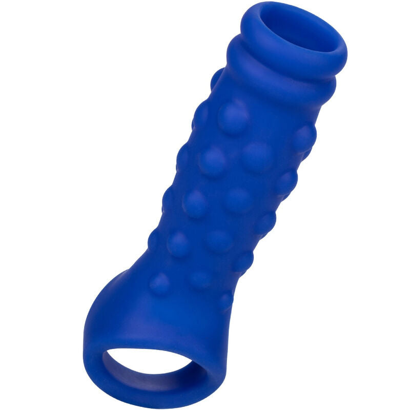 CALEXOTICS - ADMIRAL BEADED FUNDA PENE SILICONA LÍQUIDA AZUL CALEXOTICS