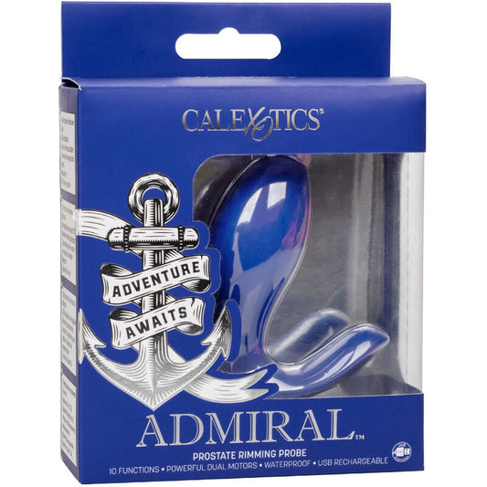 CALEXOTICS - ADMIRAL RIMMING ESTIMULADOR & VIBRADOR PROSTATA AZUL CALEXOTICS