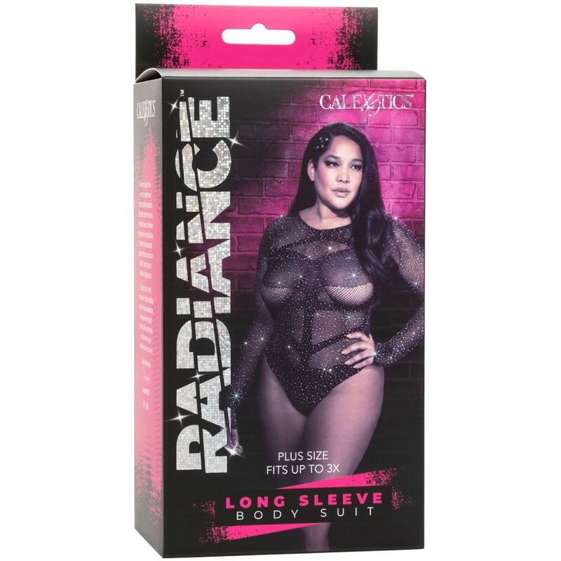CALEXOTICS - RADIANCE BODY DE MANGA LARGA PEDRERÍA TALLA GRANDE CALEXOTICS
