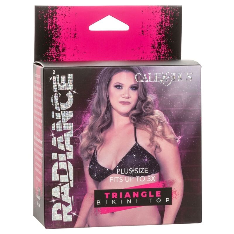 CALEXOTICS - RADIANCE TOP DE BIKINI TRIANGULAR PEDRERÍA TALLA GRANDE CALEXOTICS