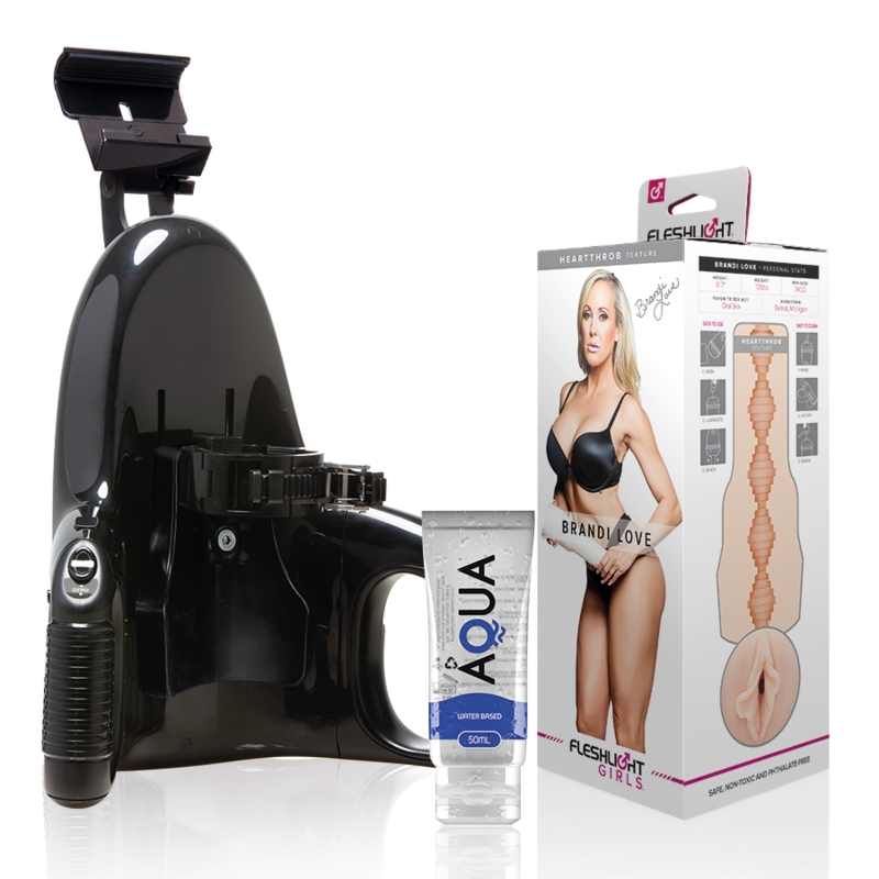 FLESHLIGHT - BRANDI LOVE VAGINA + UNIVERSAL LAUNCH + LUBRICANTE AQUA QUALITY 50 ML FLESHLIGHT GIRLS