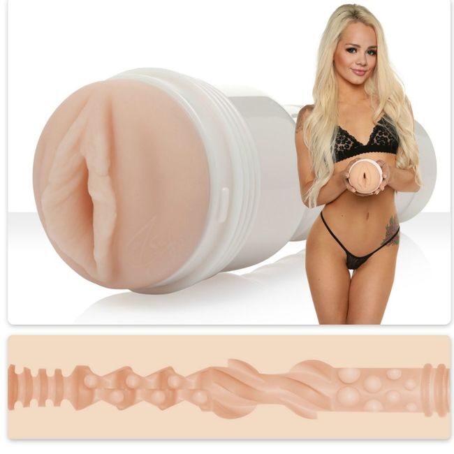 FLESHLIGHT - ELSA JEAN VAGINA TASTY + UNIVERSAL LAUNCH + LUBRICANTE AQUA QUALITY 50 ML FLESHLIGHT GIRLS
