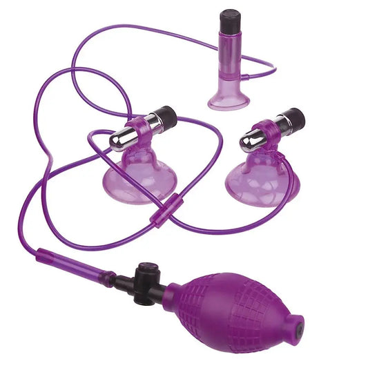 FETISH FANTASY SERIES - TRIPLE SUCCIONADOR VIBRADOR FETISH FANTASY SERIES