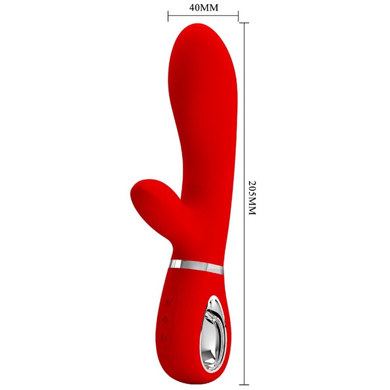 PRETTY LOVE - THOMAS VIBRADOR PUNTO G MULTIFUNCIÓN ROJO PRETTY LOVE FLIRTATION