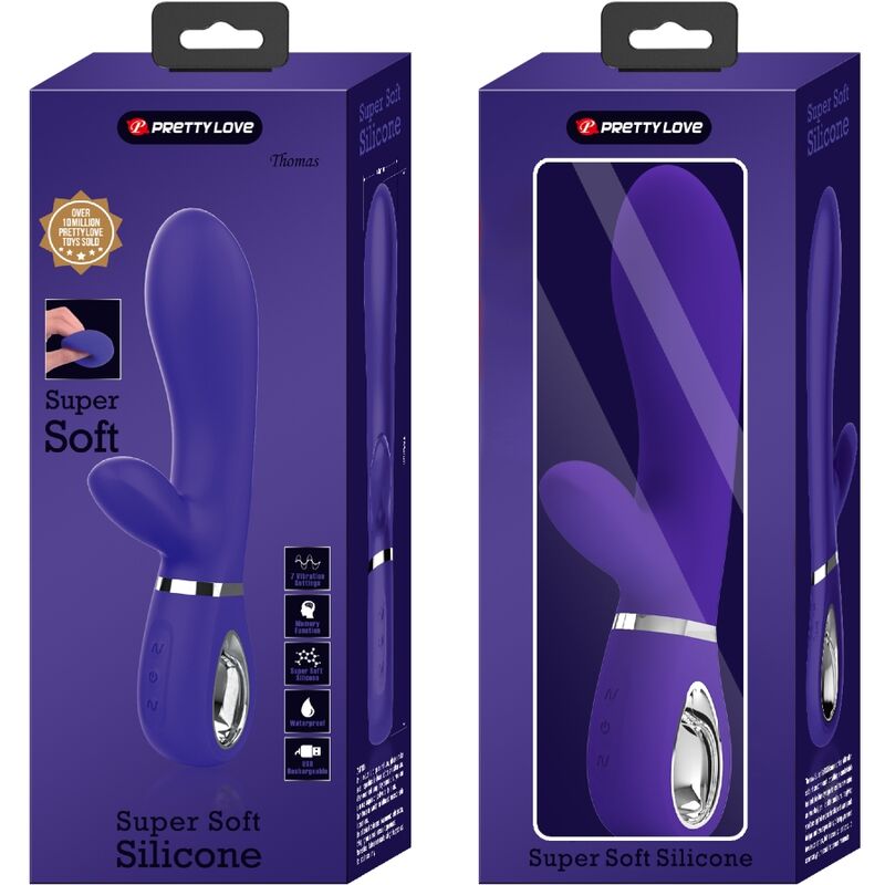 PRETTY LOVE - THOMAS VIBRADOR PUNTO G MULTIFUNCIÓN VIOLETA PRETTY LOVE FLIRTATION