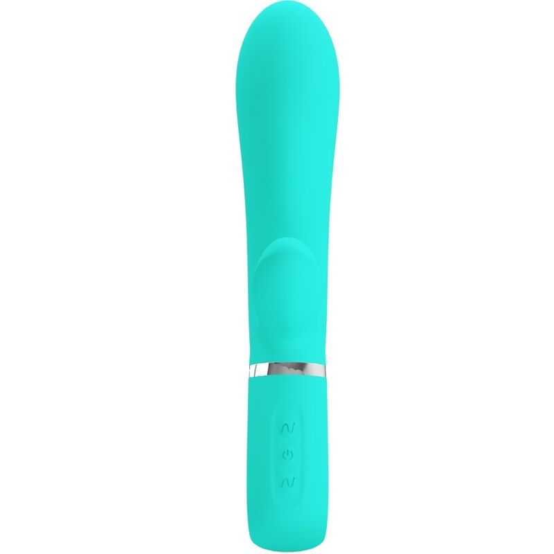 PRETTY LOVE - THOMAS VIBRADOR PUNTO G MULTIFUNCIÓN VERDE AGUA PRETTY LOVE FLIRTATION