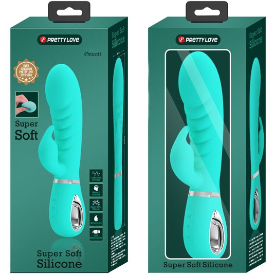 PRETTY LOVE - PRESCOTT VIBRADOR PUNTO G MULTIFUNCIÓN VERDE AGUA PRETTY LOVE FLIRTATION