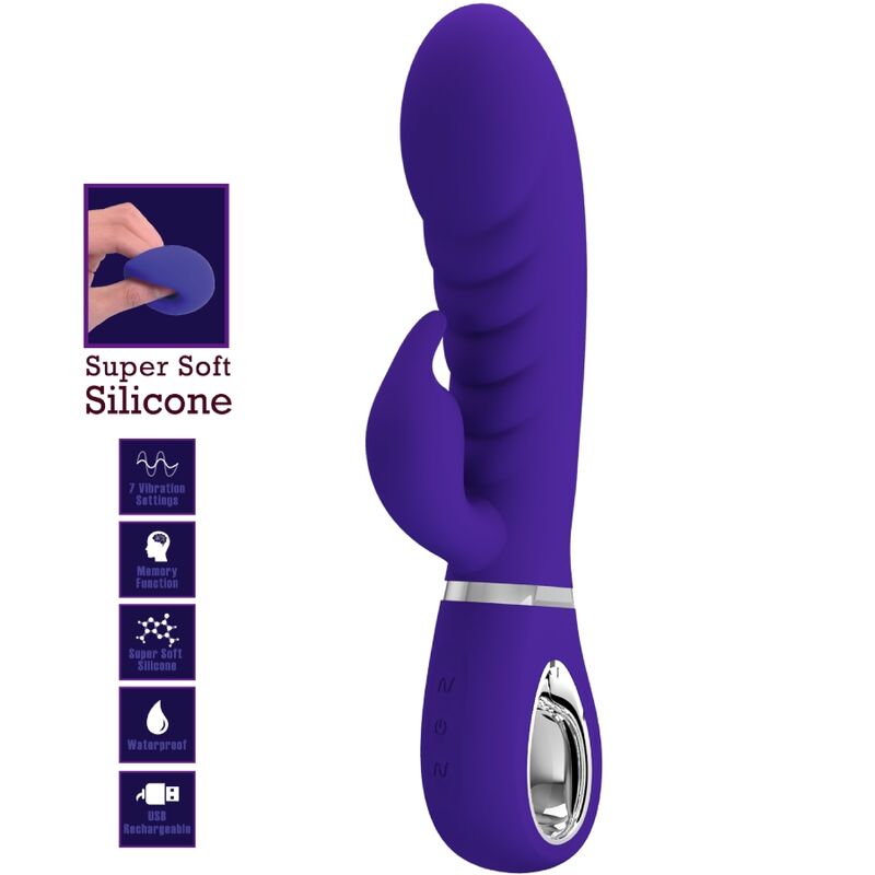 PRETTY LOVE - PRESCOTT VIBRADOR PUNTO G MULTIFUNCIÓN LILA PRETTY LOVE FLIRTATION