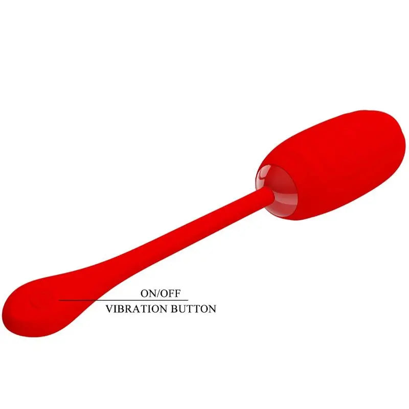 PRETTY LOVE - KIRK HUEVO VIBRADOR RECARGABLE ROJO PRETTY LOVE SMART