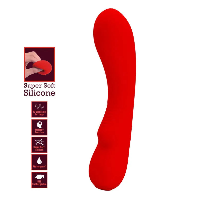 PRETTY LOVE - PRESCOTT VIBRADOR RECARGABLE ROJO PRETTY LOVE SMART