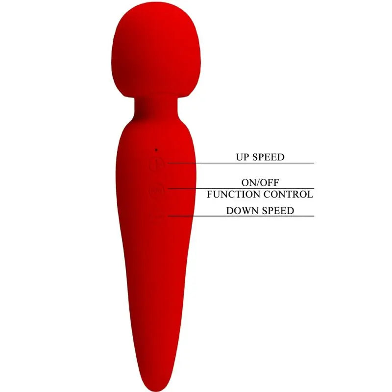 PRETTY LOVE - MEREDITH MASAJEADOR 12 MODOS VIBRACION ROJO PRETTY LOVE SMART