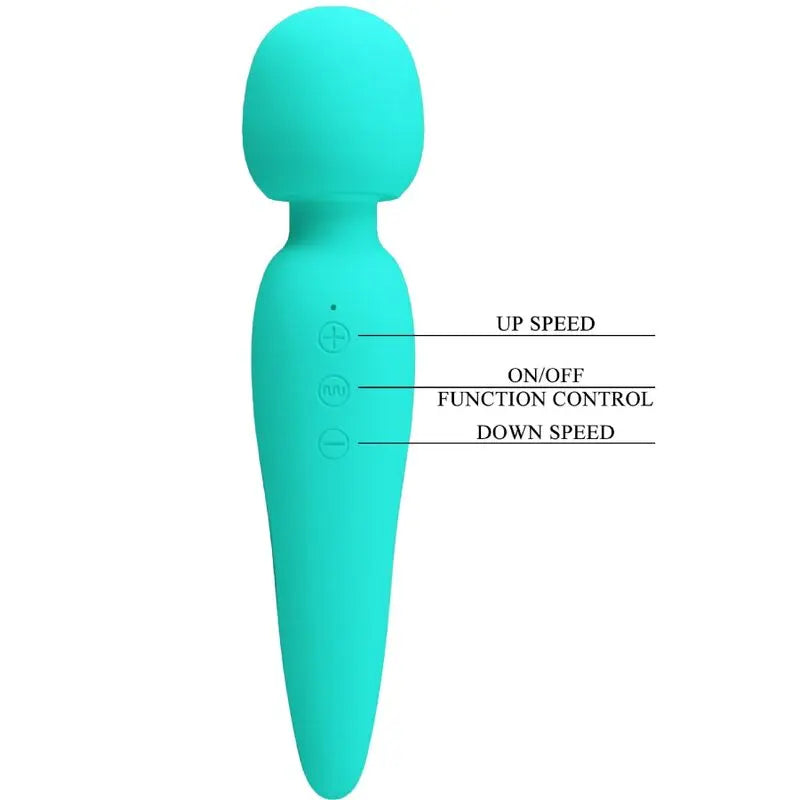PRETTY LOVE - MEREDITH MASAJEADOR 12 MODOS VIBRACION VERDE AGUA PRETTY LOVE SMART