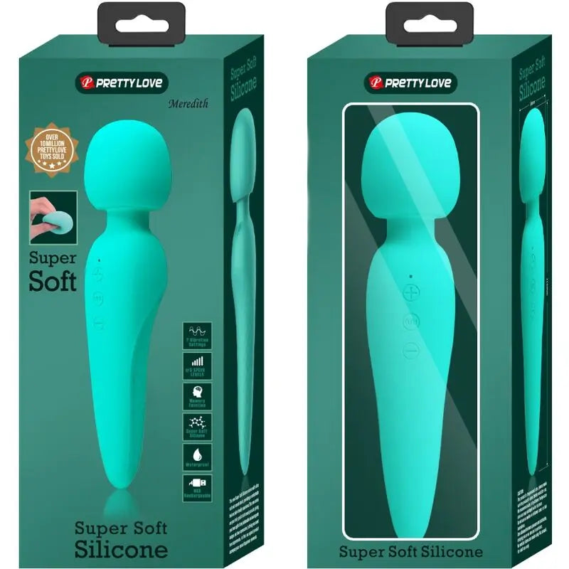 PRETTY LOVE - MEREDITH MASAJEADOR 12 MODOS VIBRACION VERDE AGUA PRETTY LOVE SMART