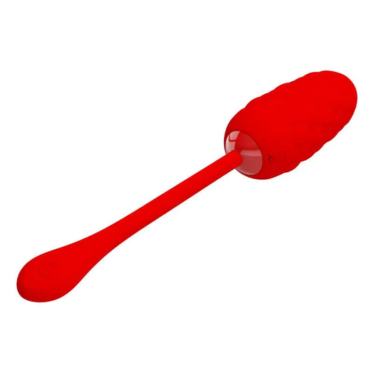 PRETTY LOVE - HUEVO VIBRADOR CON TEXTURA MARINA RECARGABLE ROJO PRETTY LOVE SMART