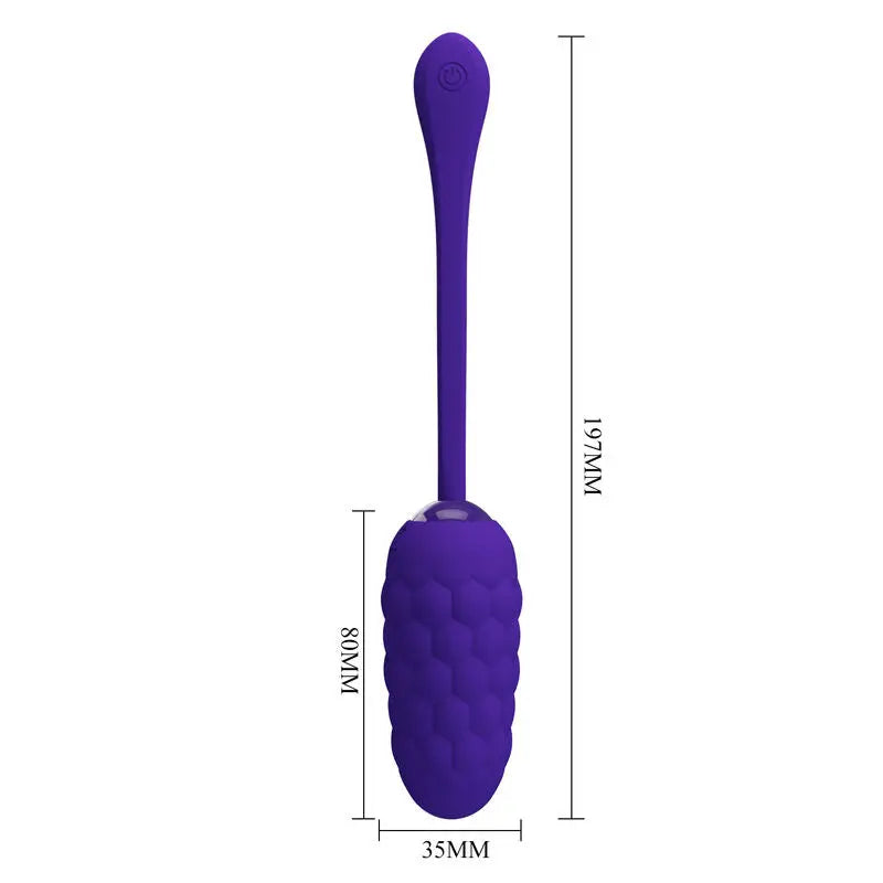 PRETTY LOVE - HUEVO VIBRADOR CON TEXTURA MARINA RECARGABLE LILA PRETTY LOVE SMART