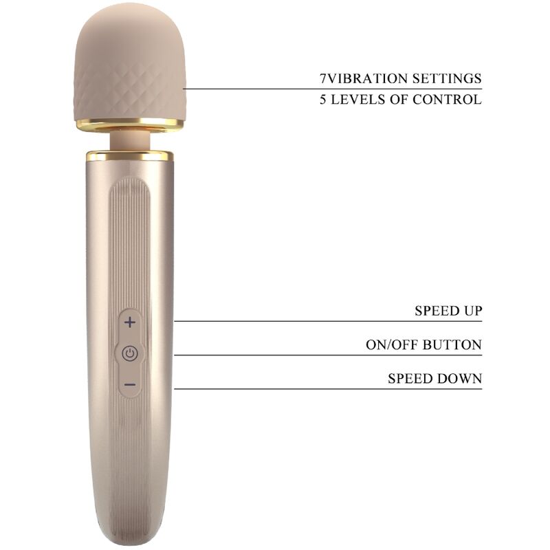 PRETTY LOVE - MASAJEADOR 7 MODOS VIBRACION CHAMPAGNE PRETTY LOVE SMART