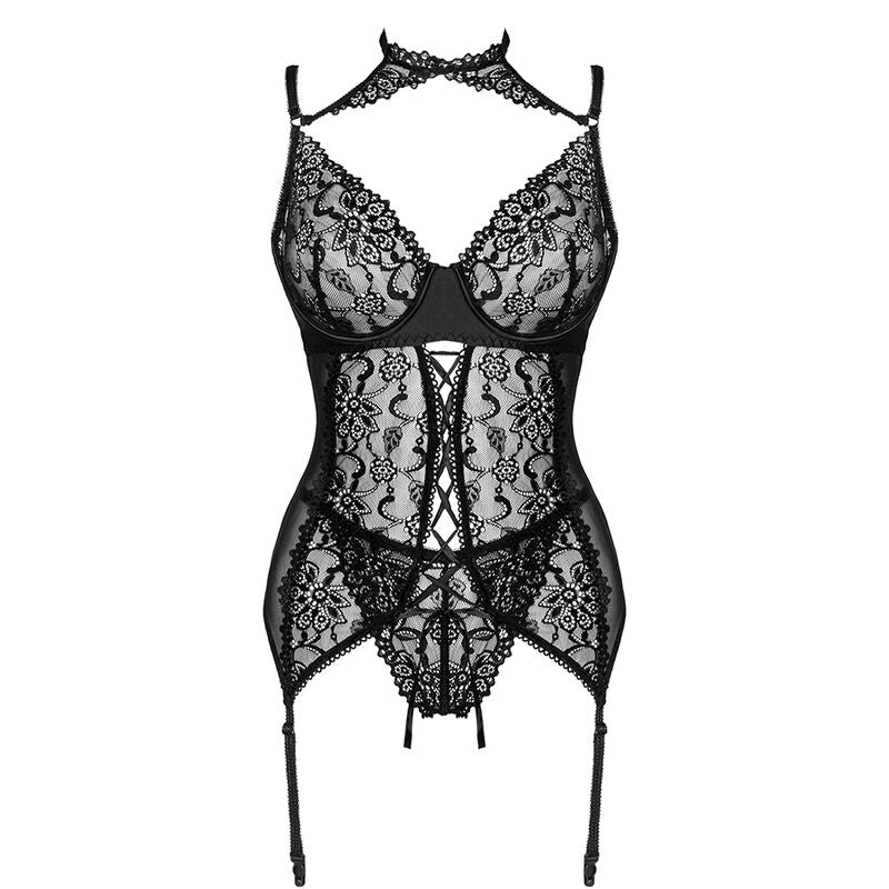 LIVCO CORSETTI FASHION - GIELLANDRA FOR THE SENSES COLLECTION CORSET + PANTY NEGRO LIVCO CORSETTI SETS