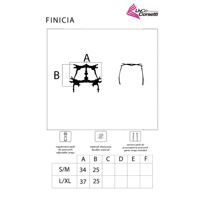 LIVCO CORSETTI FASHION - FINICIA LC90724 LIGUERO NEGRO LIVCO CORSETTI ACCESORIES
