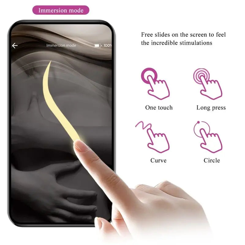 PRETTY LOVE - JAYLEEN VIBRADOR APP CONTROL REMOTO LILA PRETTY LOVE LED