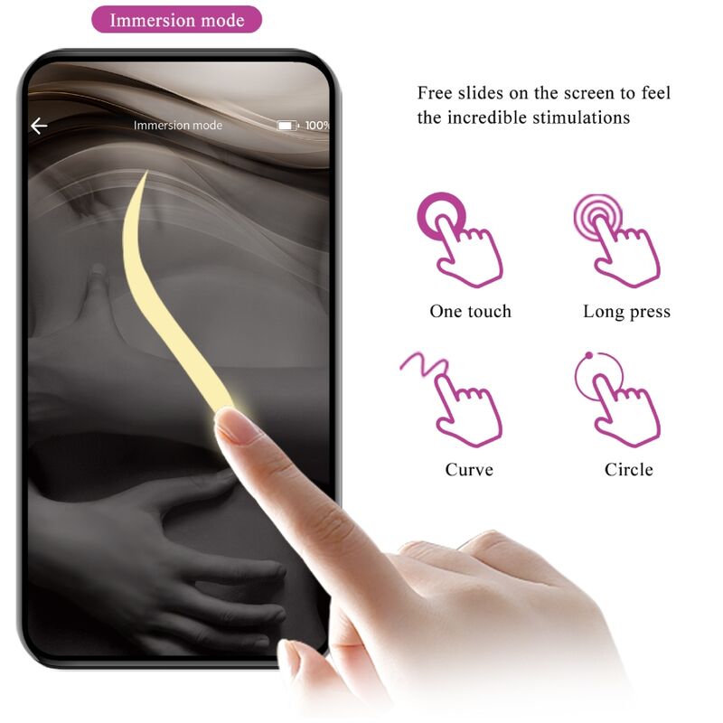 PRETTY LOVE - CATALINA VIBRADOR APP CONTROL REMOTO LILA PRETTY LOVE LED