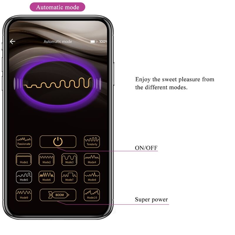 PRETTY LOVE - CATALINA VIBRADOR APP CONTROL REMOTO LILA PRETTY LOVE LED
