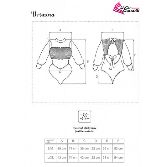 LIVCO CORSETTI FASHION - DRIMINA LC90690 BODY AZUL MARINO LIVCO CORSETTI BODIES