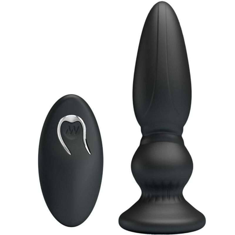 MR PLAY - VIBRADOR POTENTE CONTROL REMOTO ANAL PLUG NEGRO MR PLAY