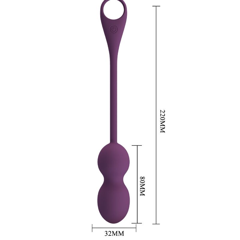 PRETTY LOVE - ELVIRA KEGEL BALLS APP CONTROL REMOTO MORADO PRETTY LOVE