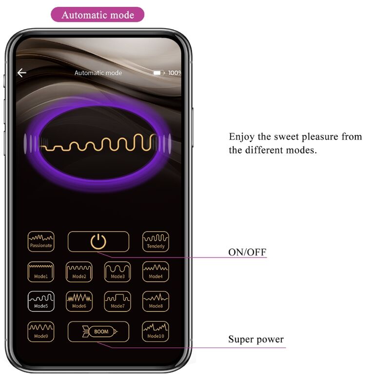 PRETTY LOVE - ELVIRA KEGEL BALLS APP CONTROL REMOTO MORADO PRETTY LOVE