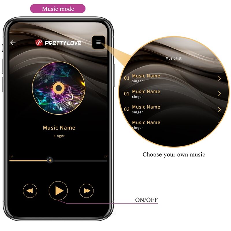 PRETTY LOVE - ELVIRA KEGEL BALLS APP CONTROL REMOTO MORADO PRETTY LOVE