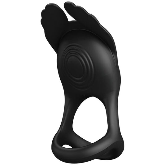 PRETTY LOVE - SILAS ANILLO VIBRADOR 7 VIBRACIONES SILICONA NEGRO PRETTY LOVE MALE