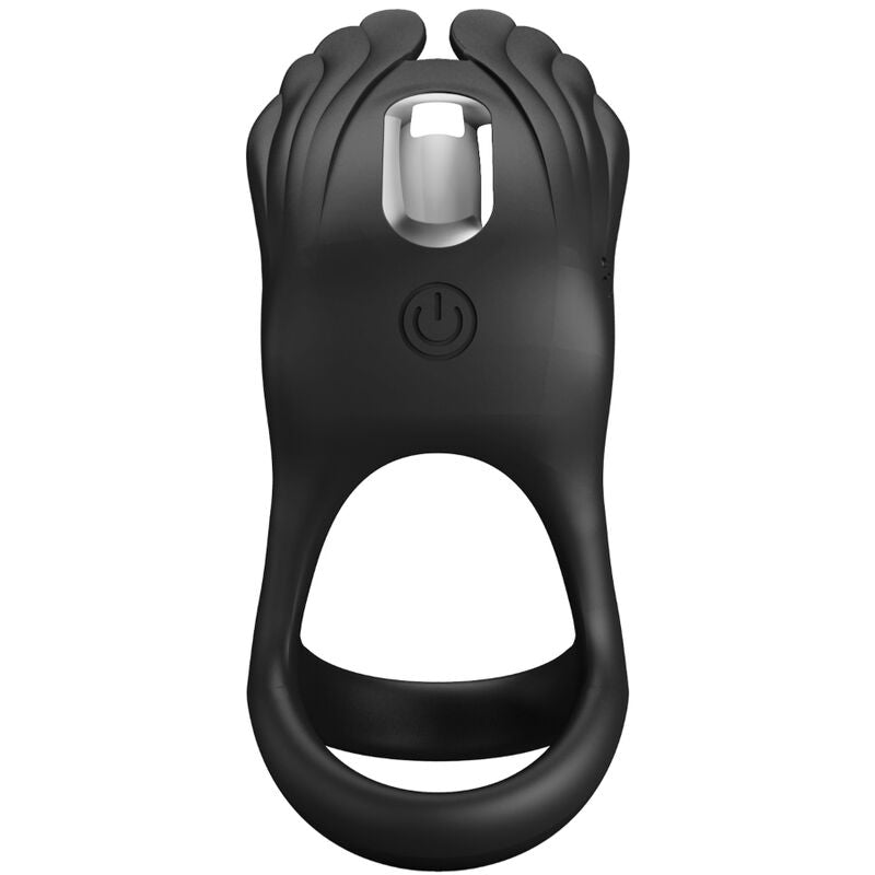 PRETTY LOVE - SILAS ANILLO VIBRADOR 7 VIBRACIONES SILICONA NEGRO PRETTY LOVE MALE