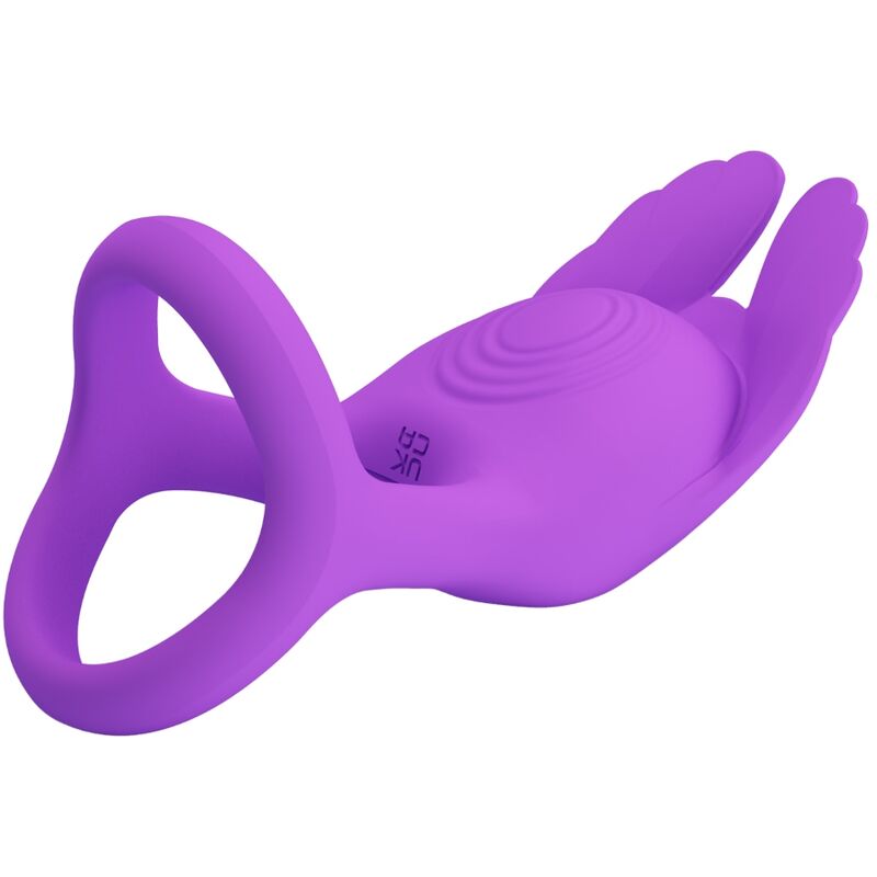 PRETTY LOVE - SILAS ANILLO VIBRADOR 7 VIBRACIONES SILICONA LILA PRETTY LOVE MALE