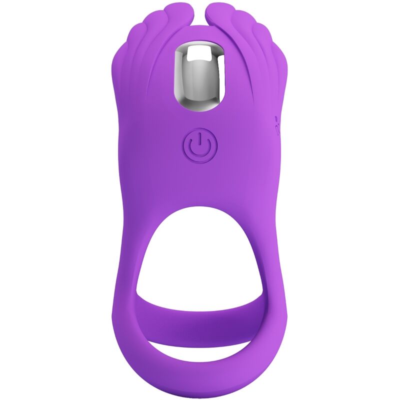 PRETTY LOVE - SILAS ANILLO VIBRADOR 7 VIBRACIONES SILICONA LILA PRETTY LOVE MALE