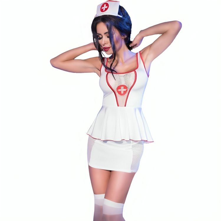 CHILIROSE - CR 4160 DISFRAZ ENFERMERA TOP & FALDA S/M CHILIROSE COSTUMES