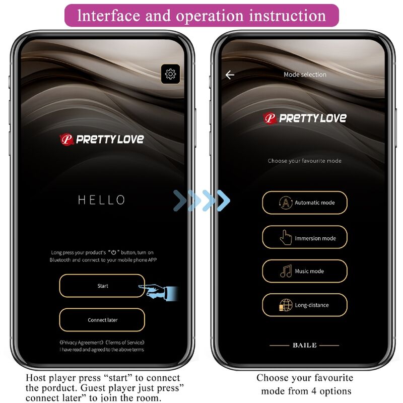 PRETTY LOVE - BILLY VIBRATION LILA  APP GRATUITA PRETTY LOVE