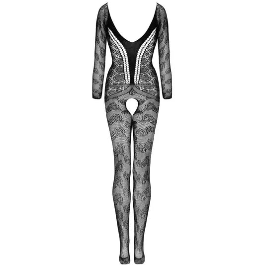 LIVCO CORSETTI FASHION - CORDILL LC 17357 BODYSTOCKING CROTCHLESS NEGRO TALLA ÚNICA LIVCO CORSETTI BODYSTOCKINGS