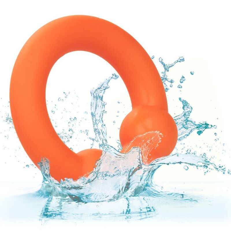 CALEXOTICS - ALPHA ANILLO DOBLE BOLA NARANJA CALEXOTICS