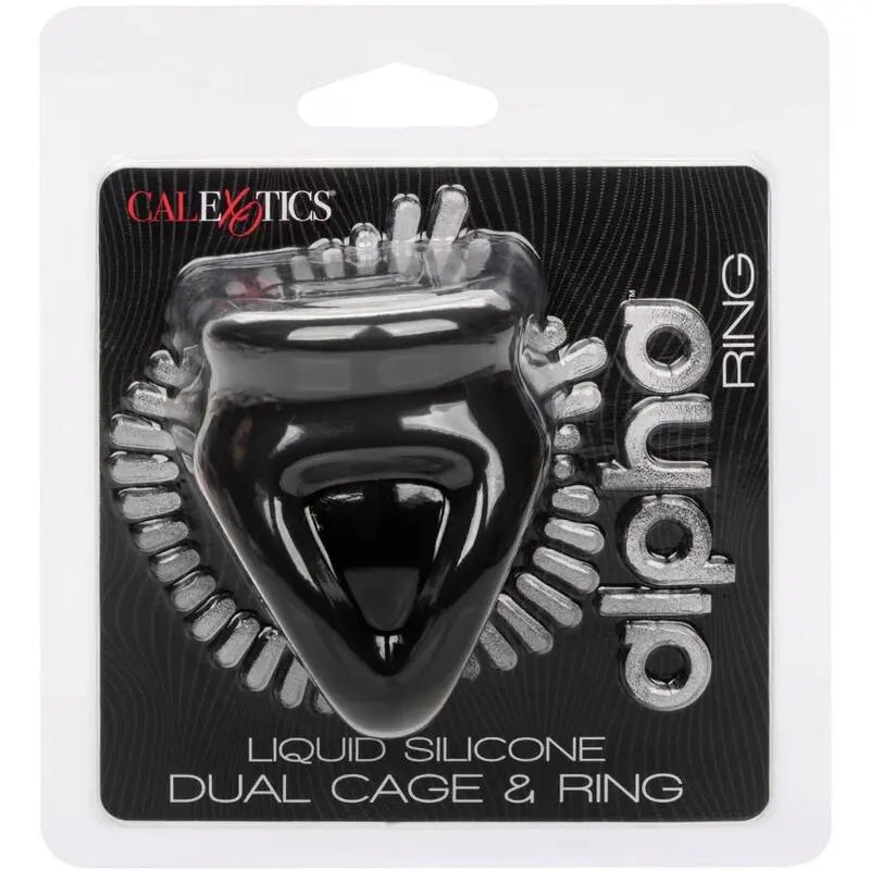CALEXOTICS - ALPHA ANILLO DE JAULA DOBLE NEGRO CALEXOTICS