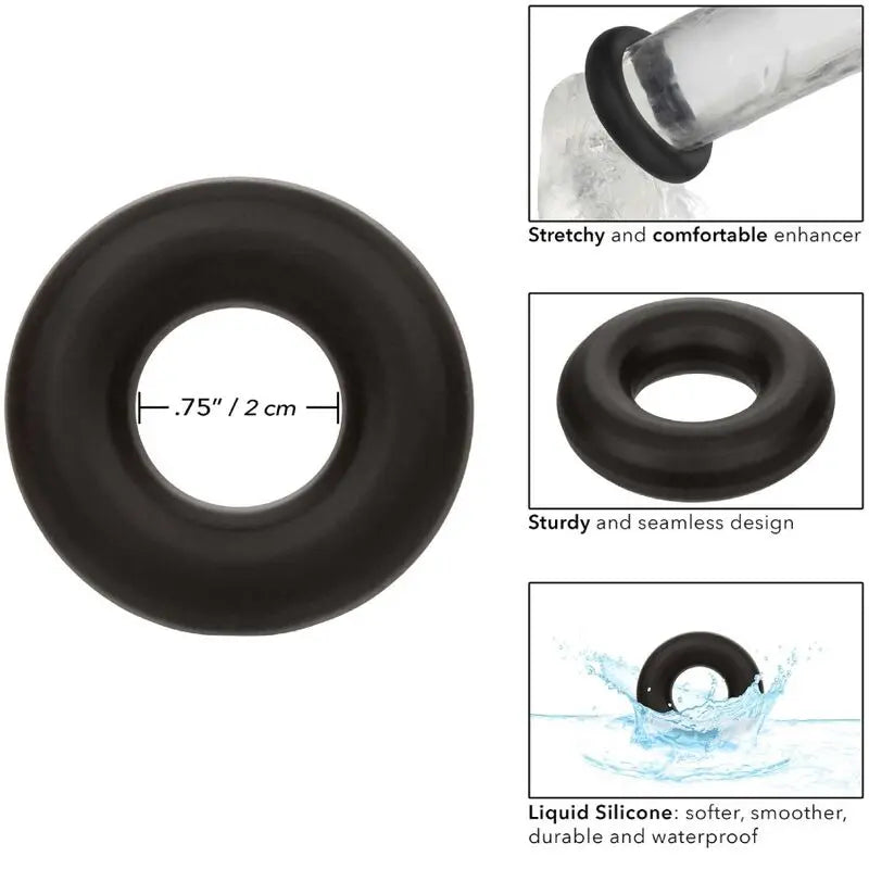 CALEXOTICS - ALPHA ANILLO PROLONG MEDIO NEGRO CALEXOTICS